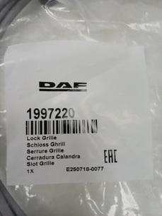 1997220 DAF Замок капота
