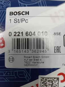 0221604010 BOSCH Катушка зажигания