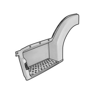 9736600101 MERCEDES Корпус подножки верхний левый