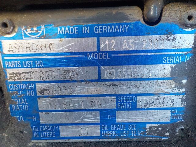 8869901 IVECO АКПП, 12AS2301, Без ретардера, № XF167895, фото 4