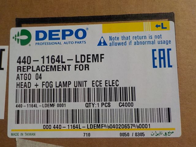 4401164LLDEMF DEPO Фара левая, фото 5