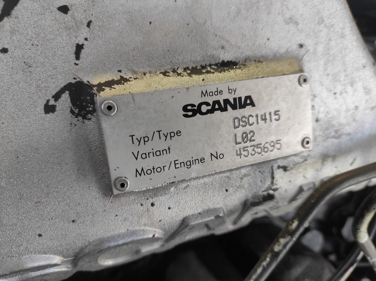 SCANIA Двигатель, DSC14, 15L02, № XF280537, фото 10