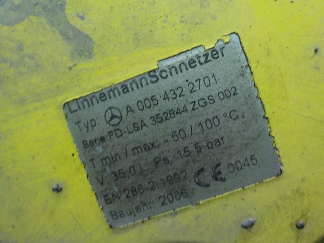 0034329501 MERCEDES Ресивер воздушный, № XF125087, фото 4