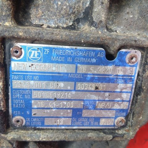 5010613214 RENAULT КПП, 16S2220, Без ретардера, МКПП, № XF241601, фото 10