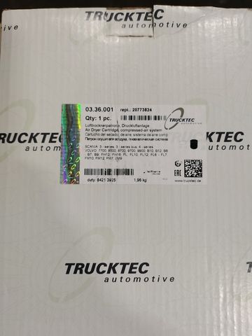 0336001 TRUCKTEC Фильтр осушителя, фото 2