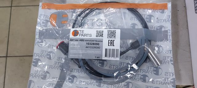 10328090 TE PARTS Датчик ABS, 1000 мм, угловой (разъем "мама"), фото 1