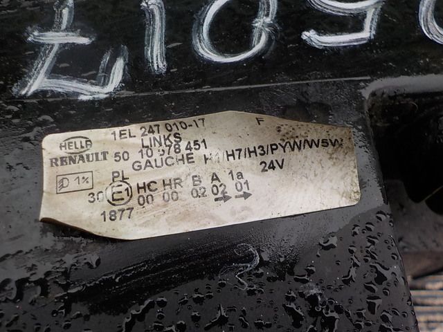 7421636295 RENAULT Фара левая, № XF85017, фото 2