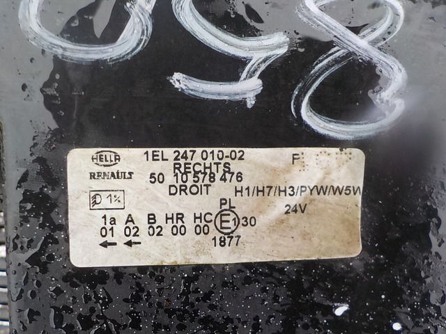 7421636309 RENAULT Фара правая, № XF85018, фото 4