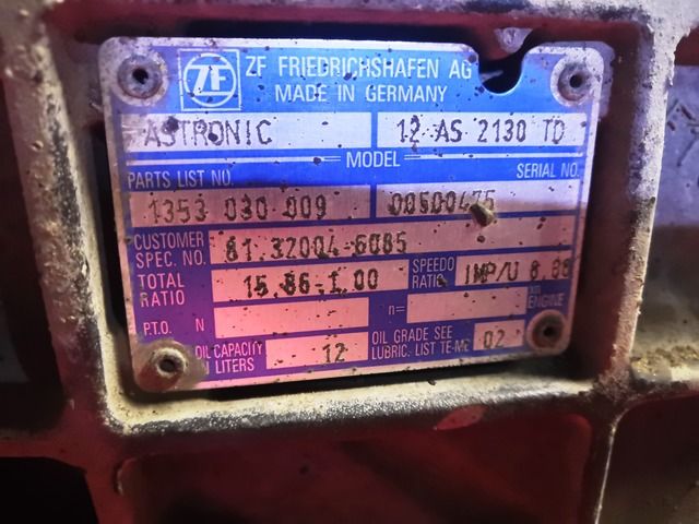 81320046085 MAN АКПП, 12AS2130, Без ретардера, № XF270909, фото 13