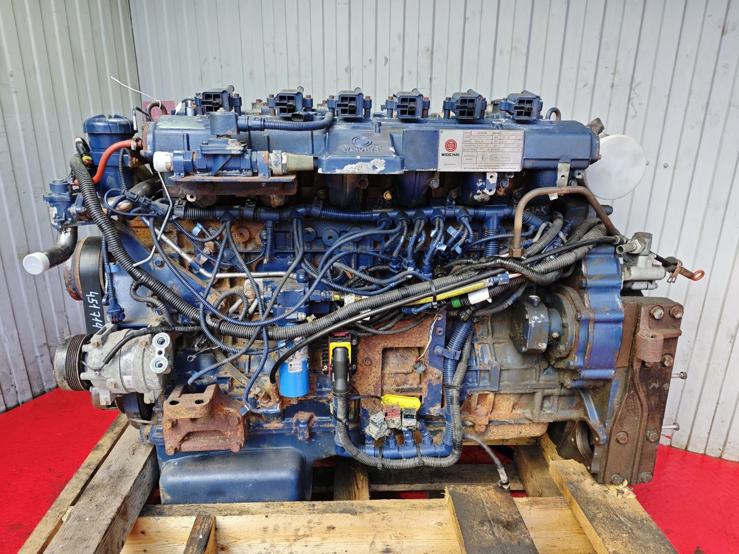 45104100089590 KAMAZ Двигатель, WP12NG400E5, № XF451714, фото 2