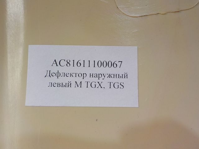AC81611100067 ALFA CAR Дефлектор кабины наружная часть левая, фото 1