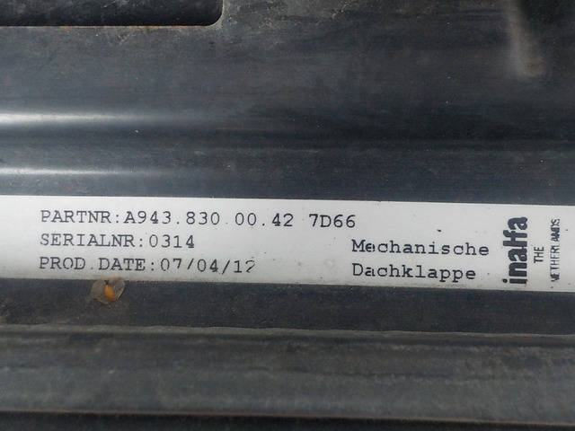 9418300342 MERCEDES Люк механический, № XF176453, фото 4