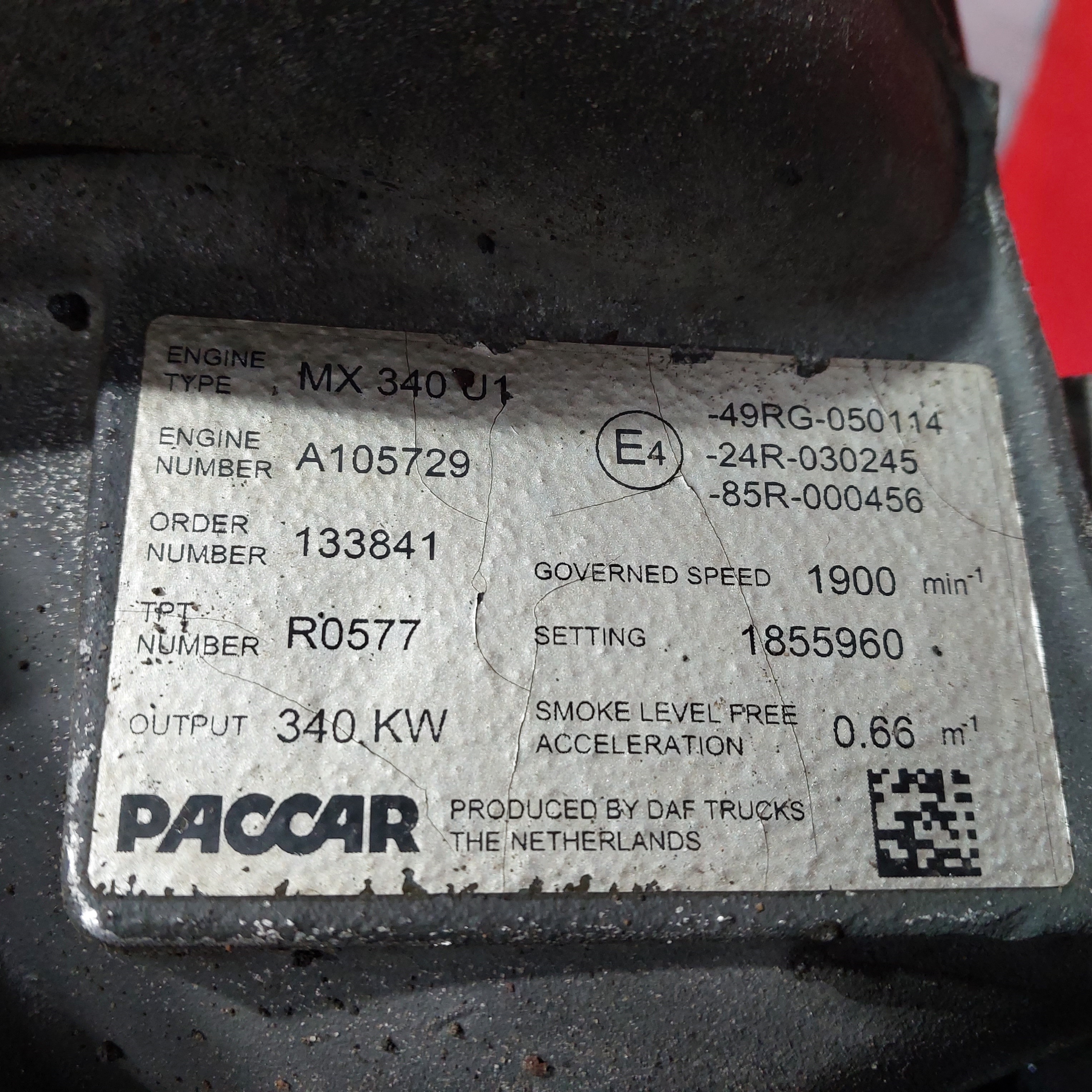 DAF Двигатель, MX, 510 hp, Euro5, № XF484291, фото 10