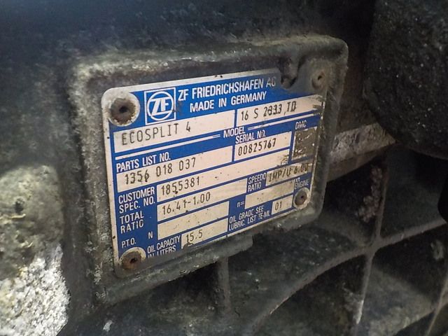 1800305 DAF КПП, 16S2333, Без ретардера, МКПП, № XF223141, фото 9