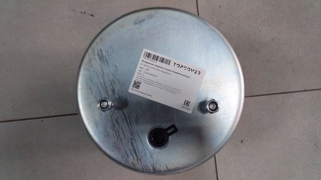 T00704022V3 TOPCOVER Пневмоподушка SAF без стакана 2шп.M12 смещ.25 1отв.штуц.M22, фото 3