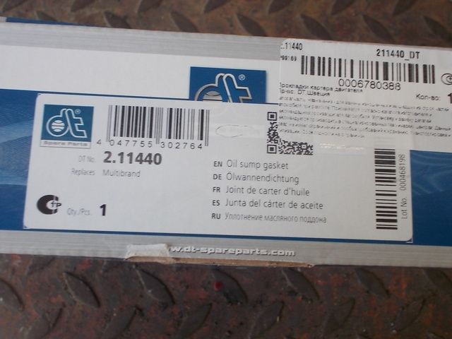 211440 DIESEL TECHNIC Прокладка поддона, фото 2