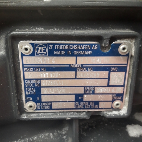 41296243 IVECO КПП, 16S1620, Без ретардера, МКПП, № XF357930, фото 9