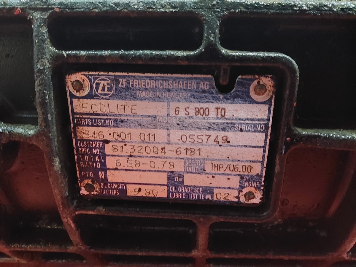 81320046181 MAN КПП, 6S800, Без ретардера, МКПП, № XF428466, фото 10