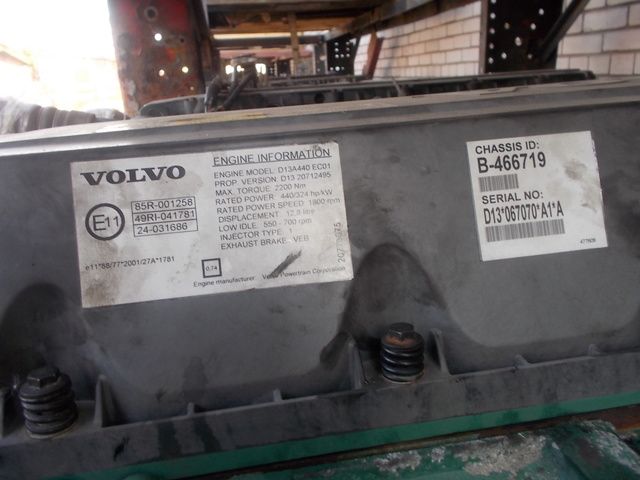 20773673 VOLVO Двигатель, D13A, 440 hp, Euro5, № XF38252, фото 5