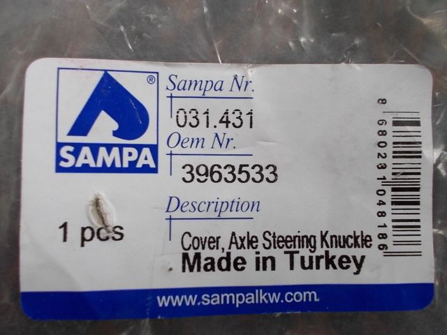 031431 SAMPA Крышка шкворня, фото 4
