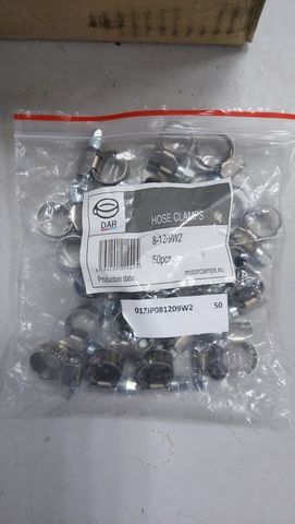 01ZIP081209W2 DAR Хомут металлический 08-12 мм, фото 1