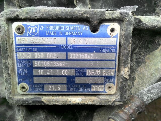 5010613562 RENAULT КПП, 16S2221, С ретардером, МКПП, № XF26985, фото 5