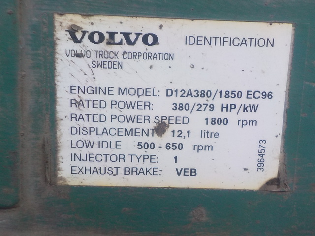 1637740 VOLVO Двигатель, D12А, № XF152651, фото 10
