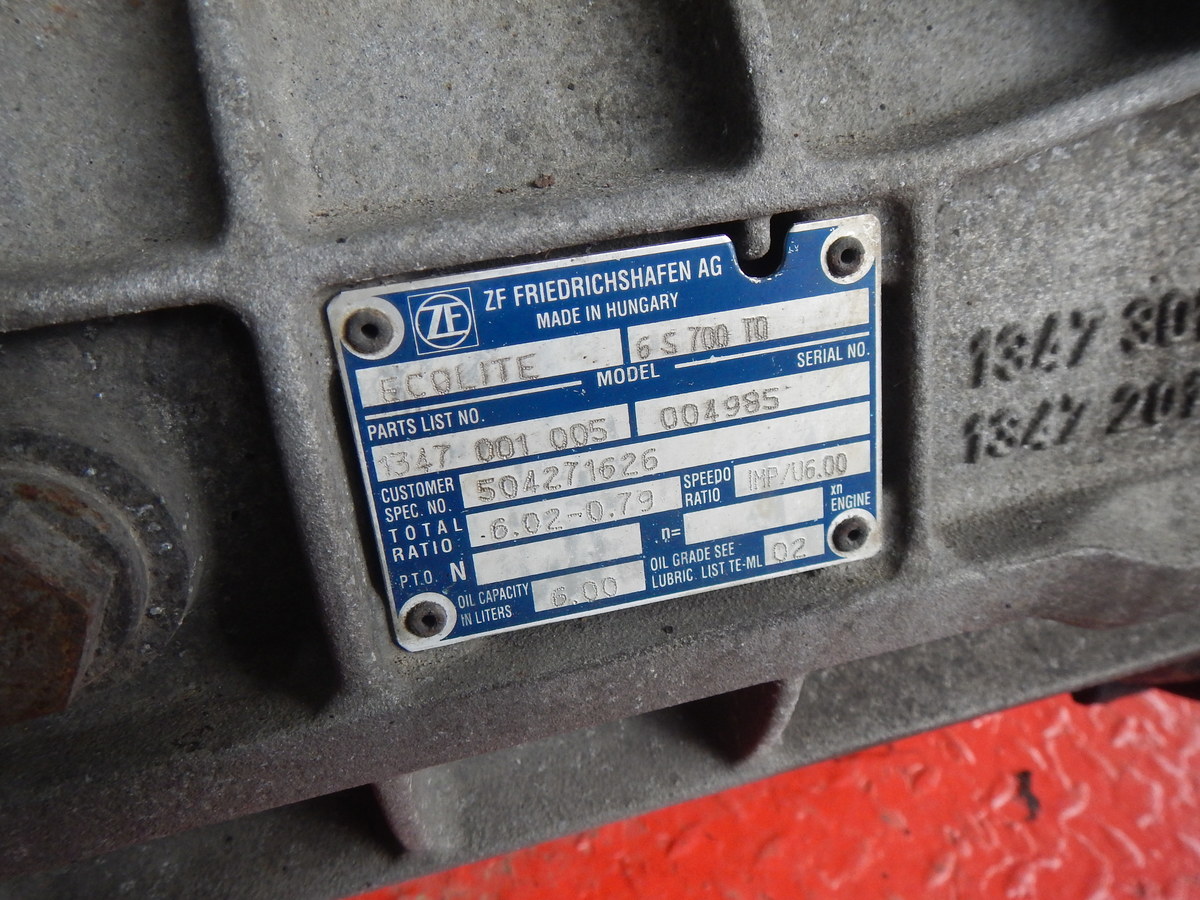 504271626 IVECO КПП, 6S700, Без ретардера, МКПП, № XF416391, фото 10