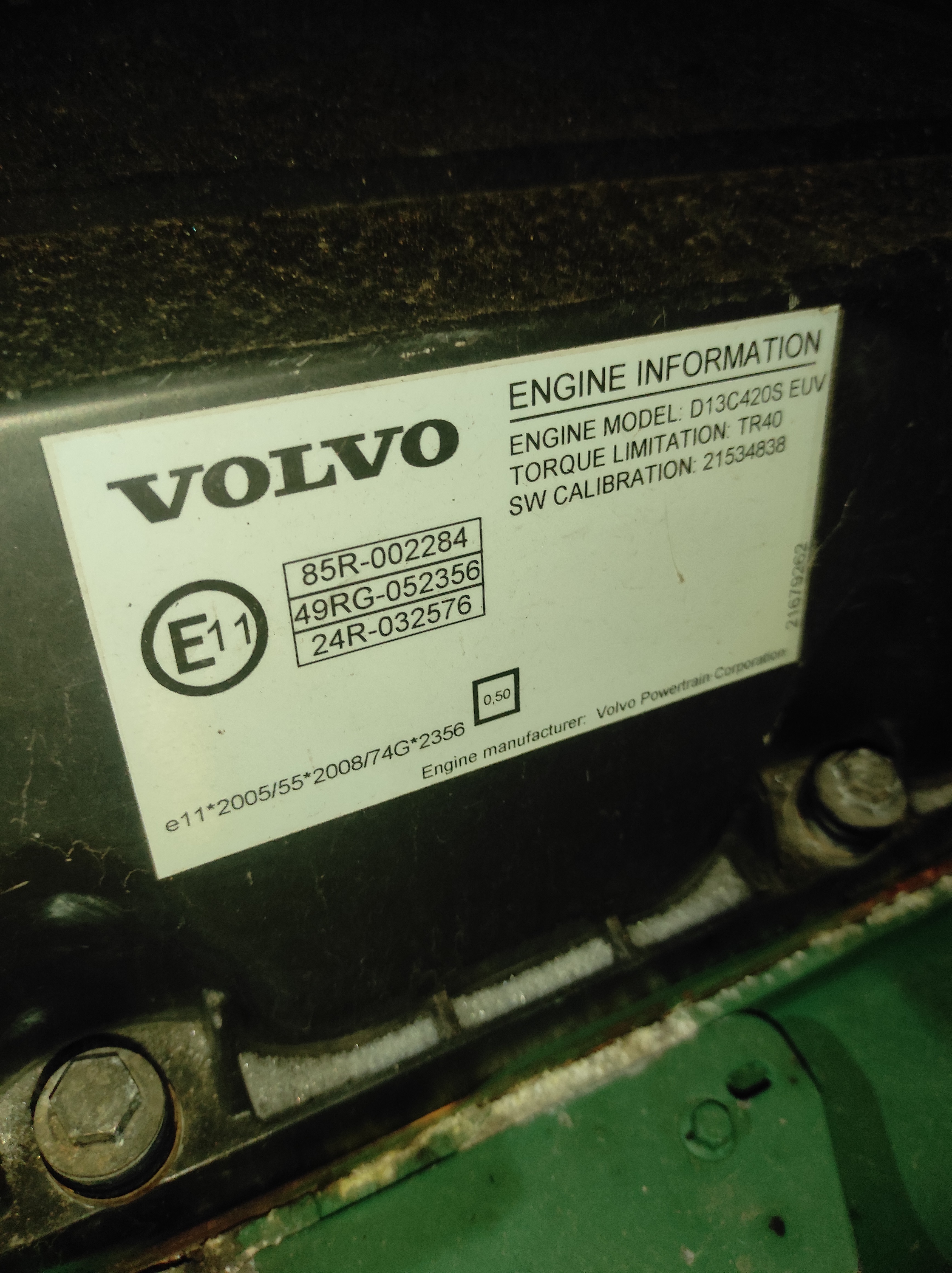 22232652 VOLVO Двигатель, D13C, № XF433283, фото 11