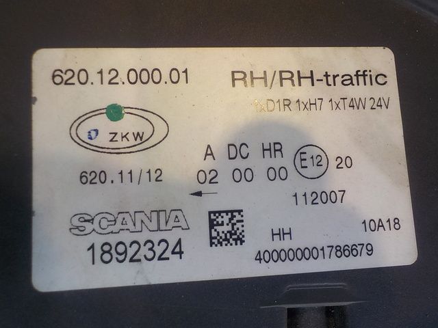 1730958 SCANIA Фара правая, № XF169704, фото 6