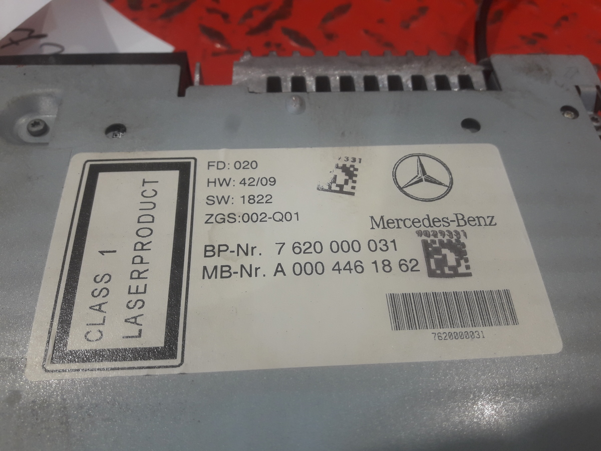 0004461062 MERCEDES Магнитола, № XF366736, фото 4