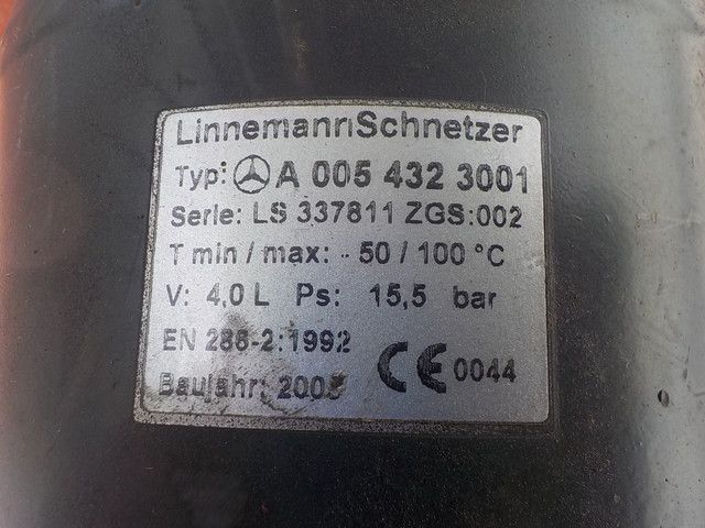 0044320501 MERCEDES Ресивер воздушный, № XF140589, фото 4