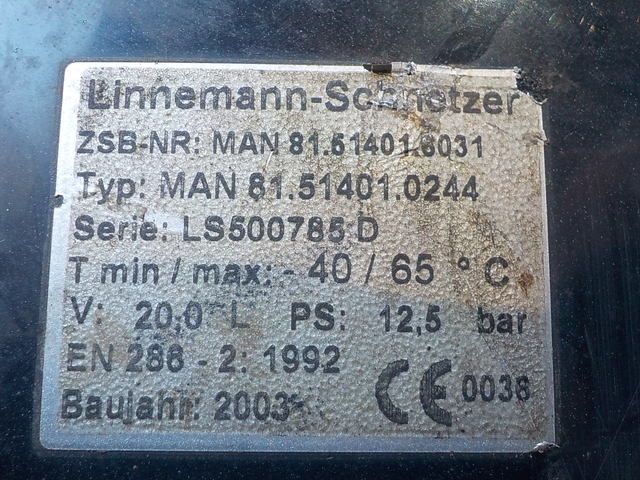 81514016031 MAN Ресивер воздушный, № XF259839, фото 5