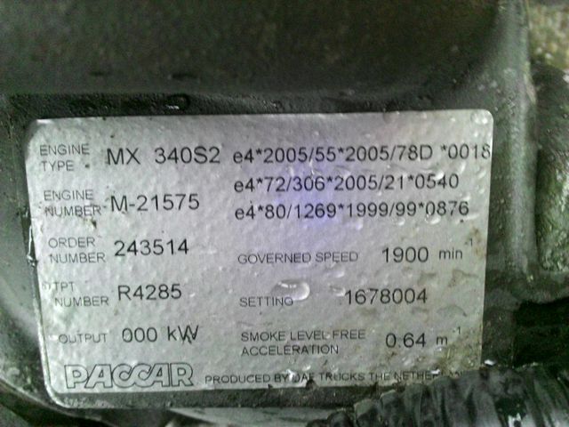DAF Двигатель, MX, 510 hp, Euro5, № XF28468, фото 5