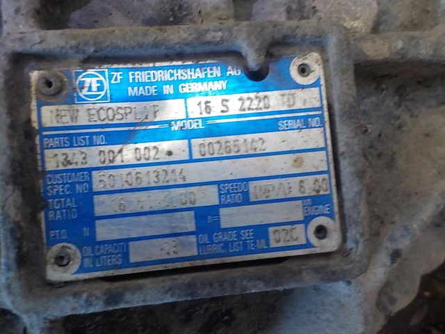 5010613214 RENAULT КПП, 16S2220, Без ретардера, МКПП, № XF161549, фото 7