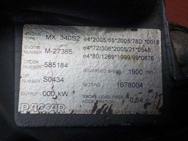 DAF Двигатель, MX, 510 hp, Euro5, № XF144477, фото 7