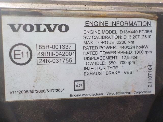 20773673 VOLVO Двигатель, D13A, 440 hp, Euro5, № XF153151, фото 10