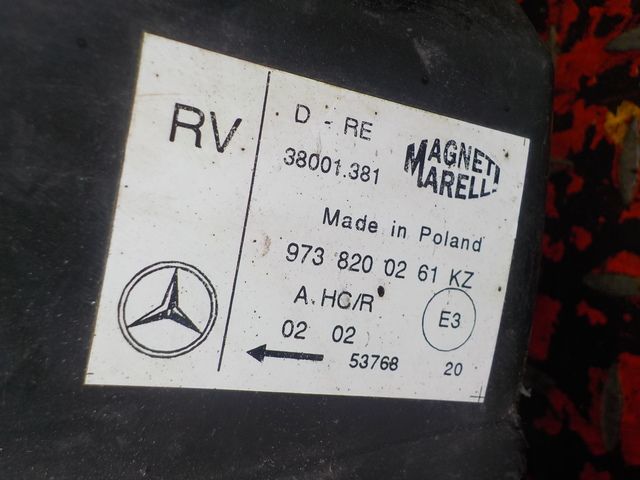 9738200261 MERCEDES Фара правая, № XF192514, фото 6