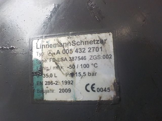 0054322701 MERCEDES Ресивер воздушный, № XF314765, фото 4