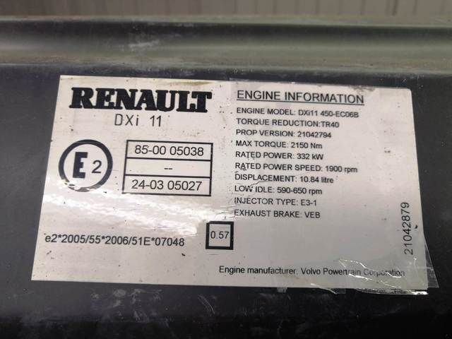RENAULT Двигатель, DXi11, 450 hp, Euro5, № XF288230, фото 11
