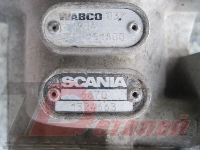 1324663 SCANIA Кран главный тормозной, № XF12596, фото 3