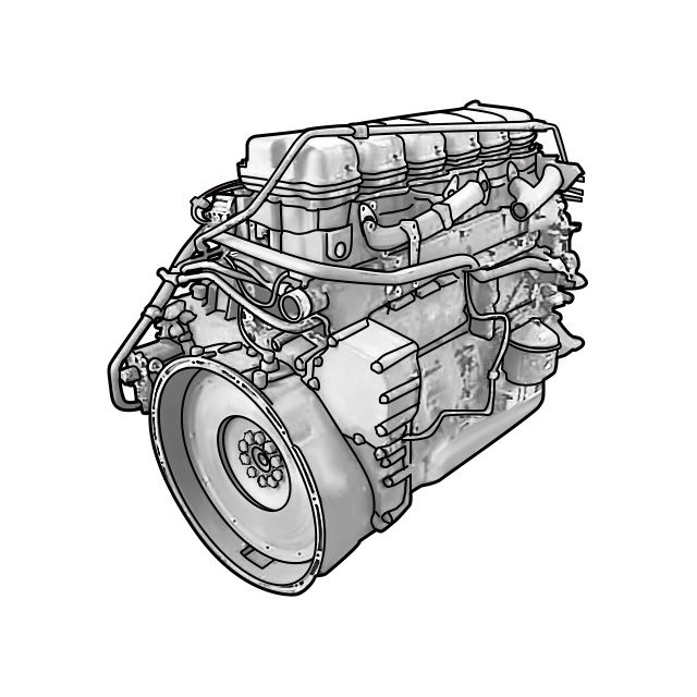572539 SCANIA Двигатель, DSC12, 02L01, 360 hp, Euro2, № XF428517, фото 2