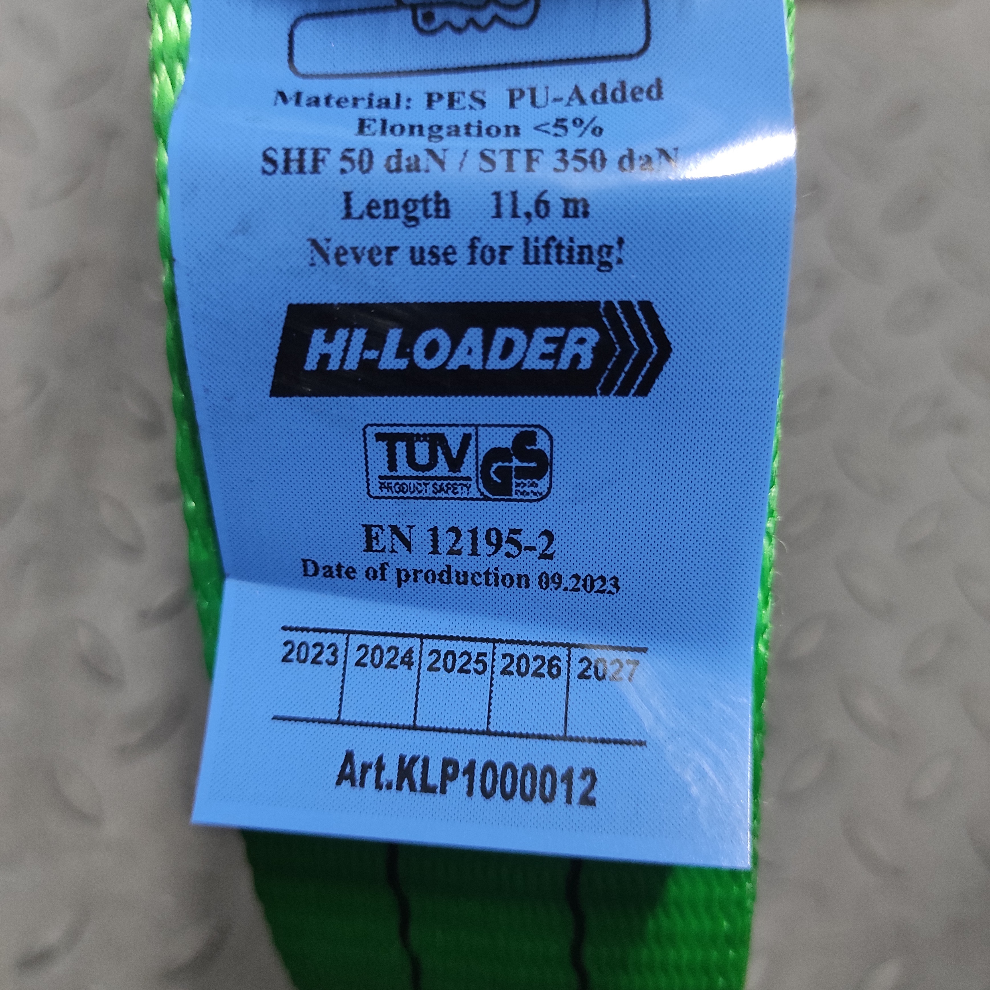 KPL1000012 ИТГ Ремень крепления груза, фото 4