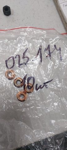 025174 SAMPA Гайка M10x1.5, шпилька турбины, медь, фото 1