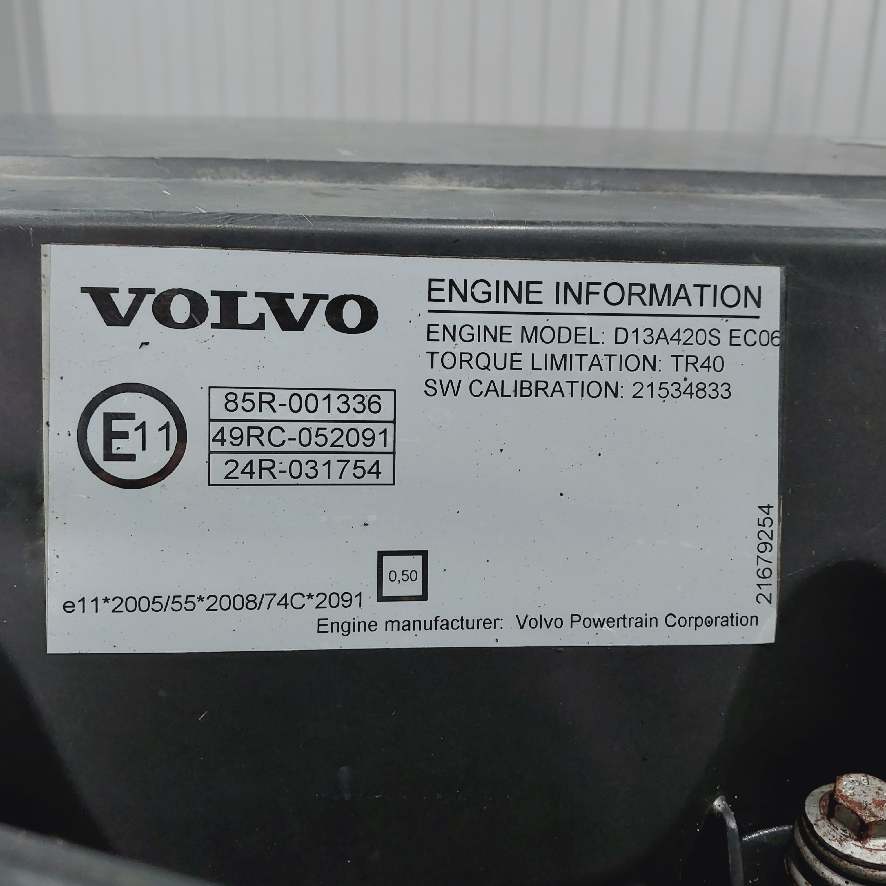 22232672 VOLVO Двигатель, D13A, № XF471198, фото 10