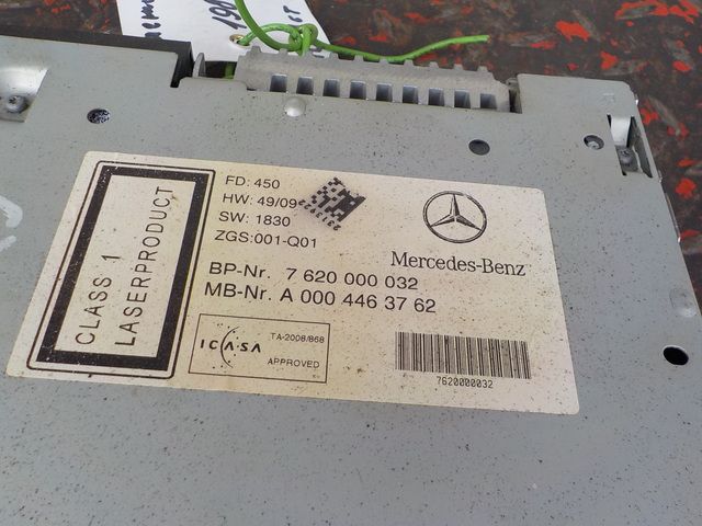 0004463662 MERCEDES Магнитола, № XF198229, фото 4