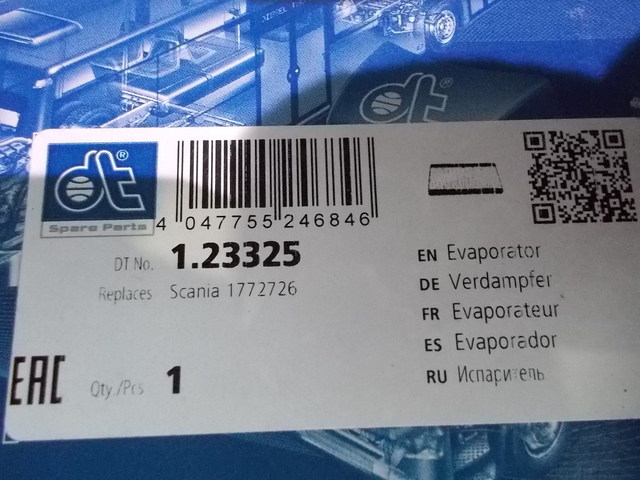 123325 DIESEL TECHNIC Испаритель кондиционера, фото 5