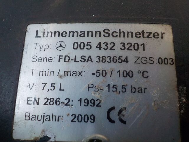 0054323201 MERCEDES Ресивер воздушный, № XF226247, фото 6