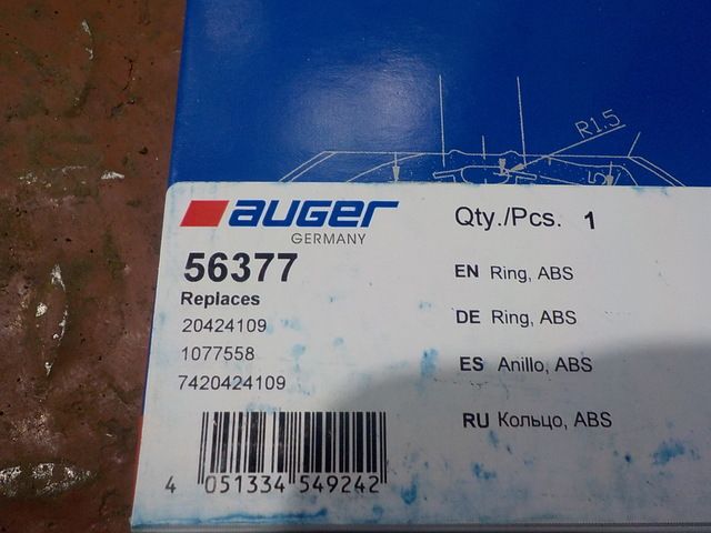 56377 AUGER Кольцо ABS, фото 4