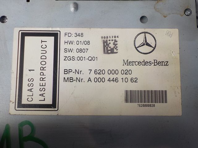 0004463662 MERCEDES Магнитола, № XF147976, фото 6